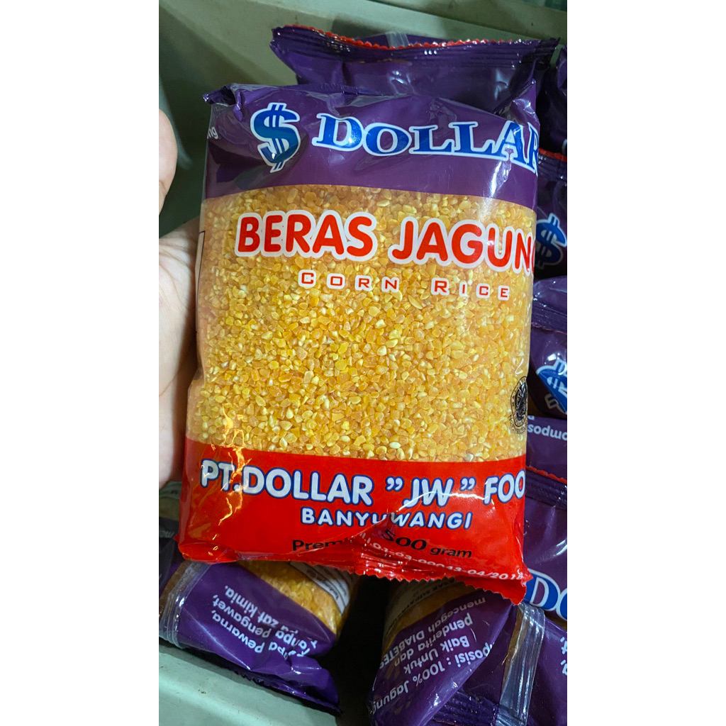 

Beras Jagung Dollar Kemasan 500gr