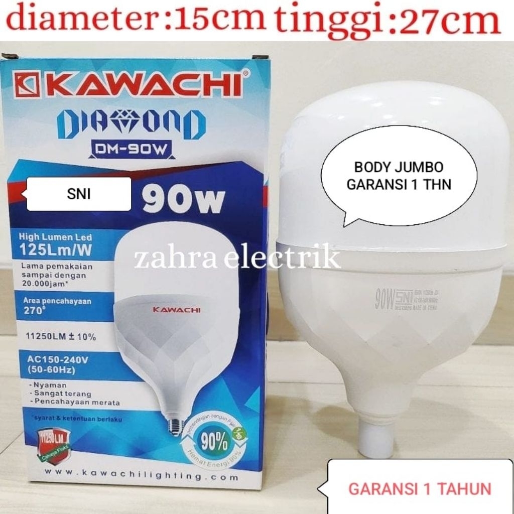 BOHLAM LED /  LAMPU LED GARANSI 1 TAHUN KAWACHI 40W-90W