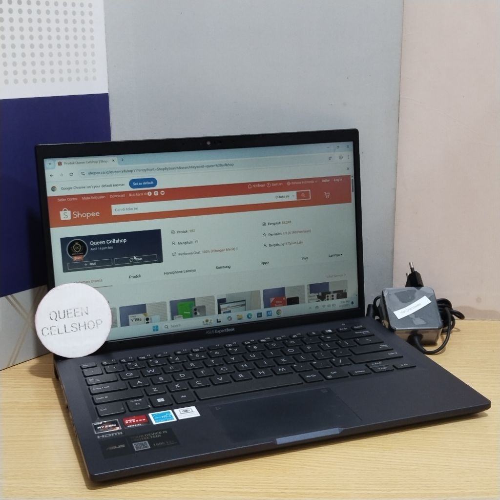 LAPTOP ASUS EXPERTBOOK L1400 CDAY L1400 CDA AMD RYZEN3 3250U 4GB SSD 256GB 14INCH SECOND MULUS BERGA
