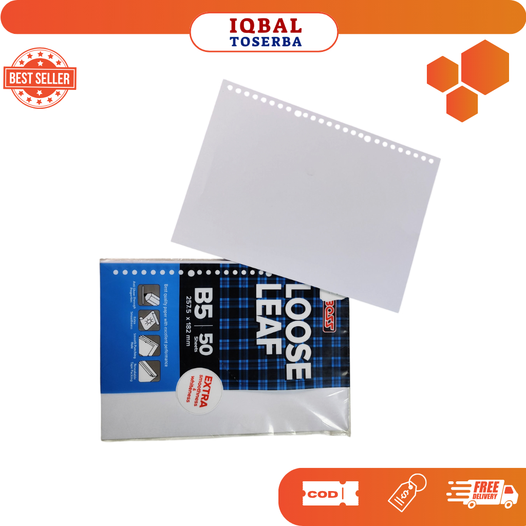 

BIGBOSS LOOSE LEAF 50 B5 DAN A5 POLOS/ ISI BINDER / REFILL BINDER / ISI BINDER POLOS Kertas Foto Paper - ALAT TULIS KANTOR Stationery
