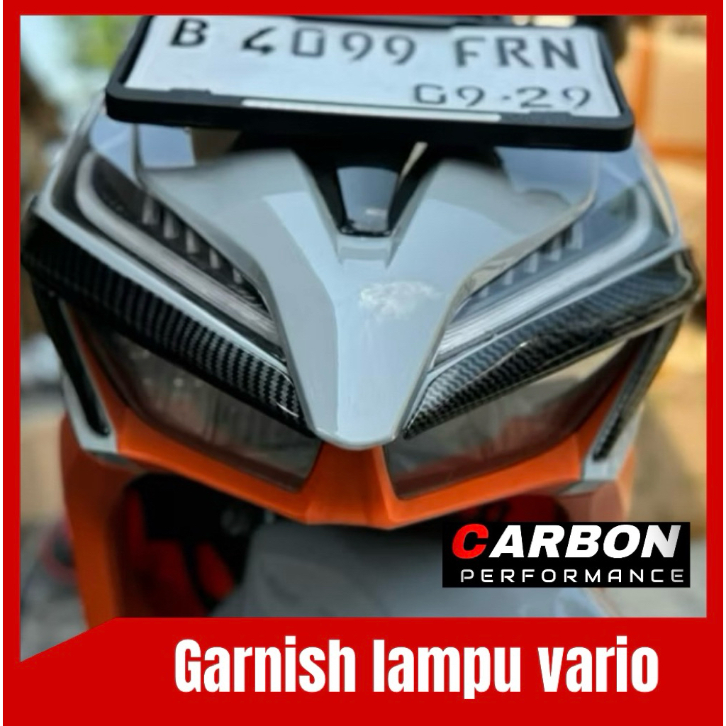 COVER ALIS VARIO CARBON KIRI KANAN/ cover lampu sein Vario carbon / garnish Vario 125 150 carbon