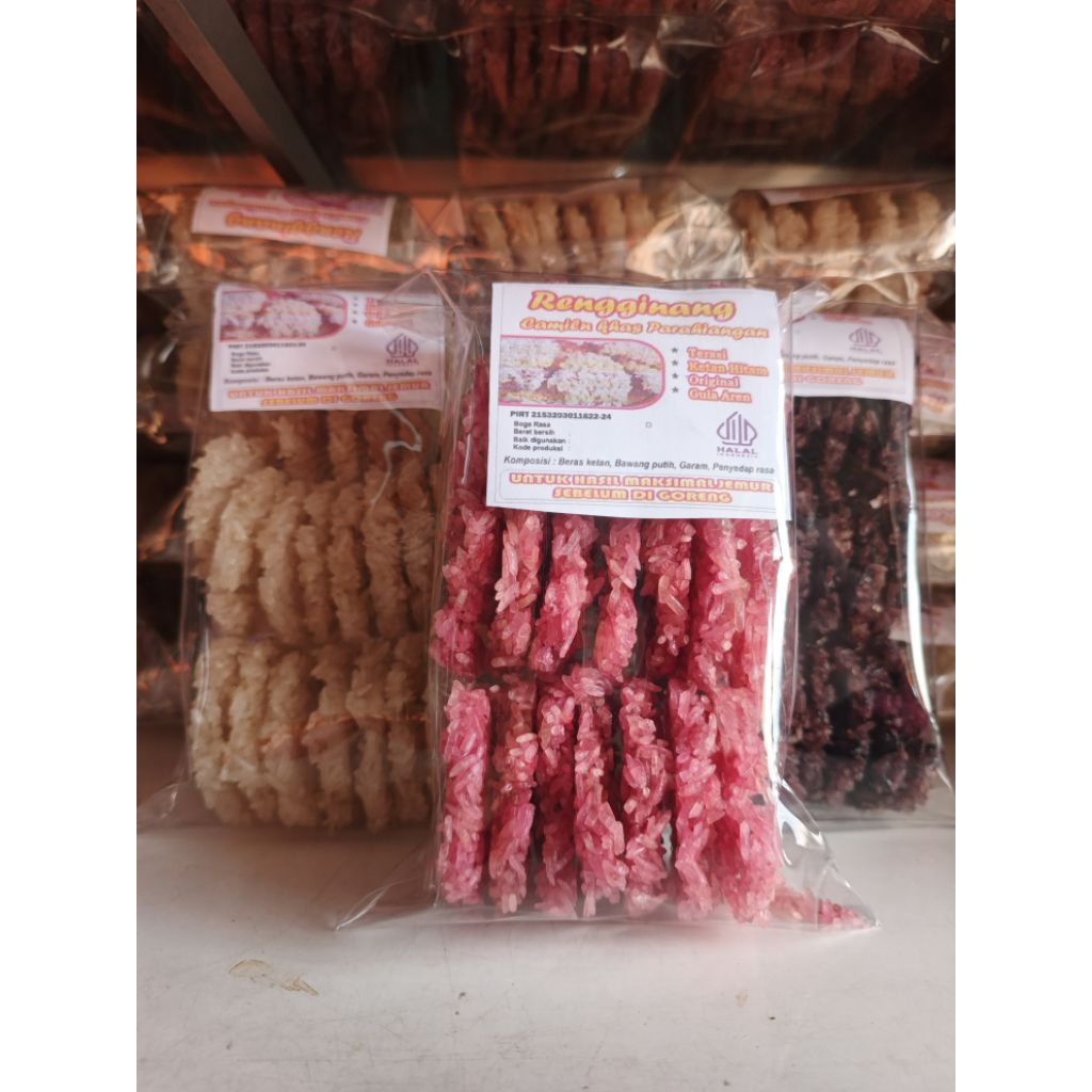 

RENGGINANG KHAS CIANJUR RASA CAMPUR MIX ISI 25/PACK (original,terasi,ketan hiram) enak gurih renyah dan mengembang