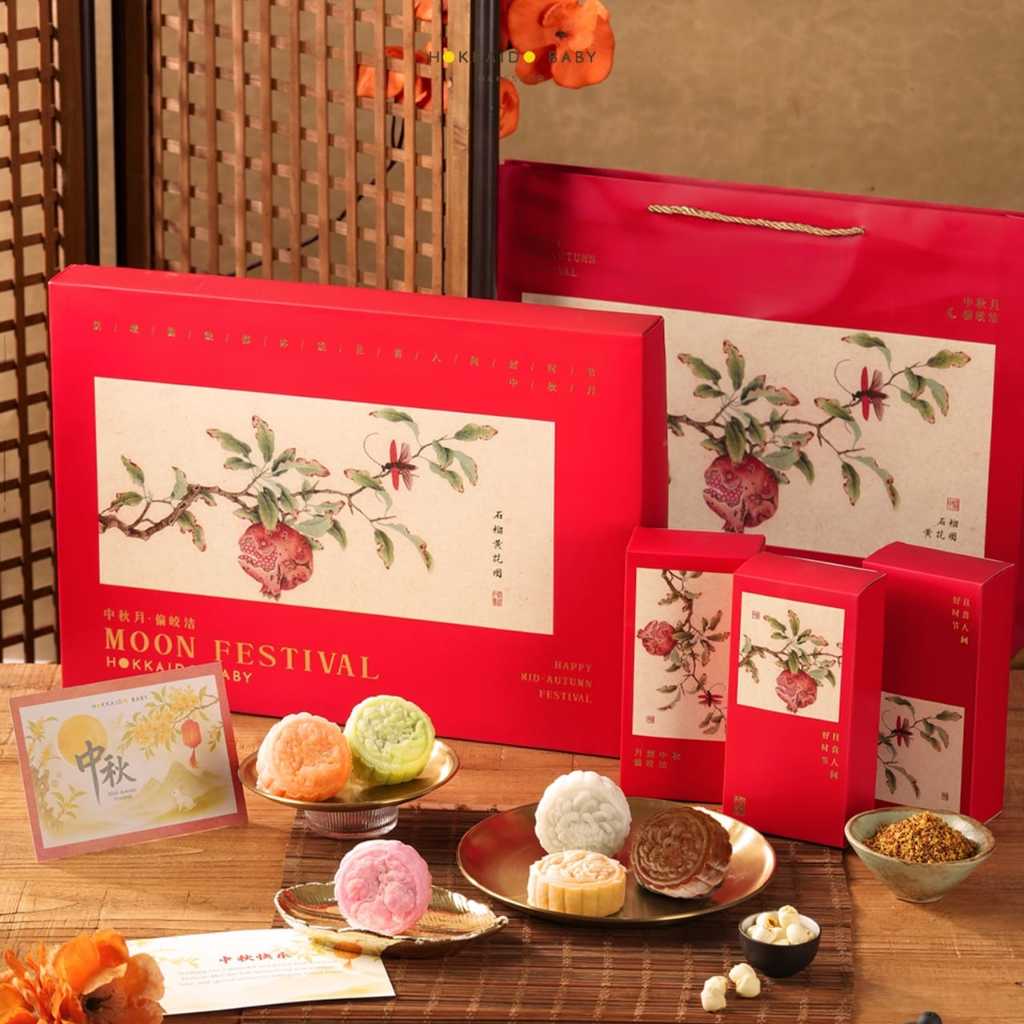 

DELUXE SNOW HAMPER - snoskin mooncake kue bulan mochi - Hokkaido Baby