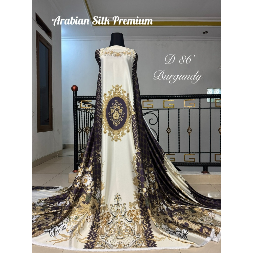 ARABIAN SILK PREMIUM / BAHAN SILK / BAHAN MOTIF / MOTIF SULTAN