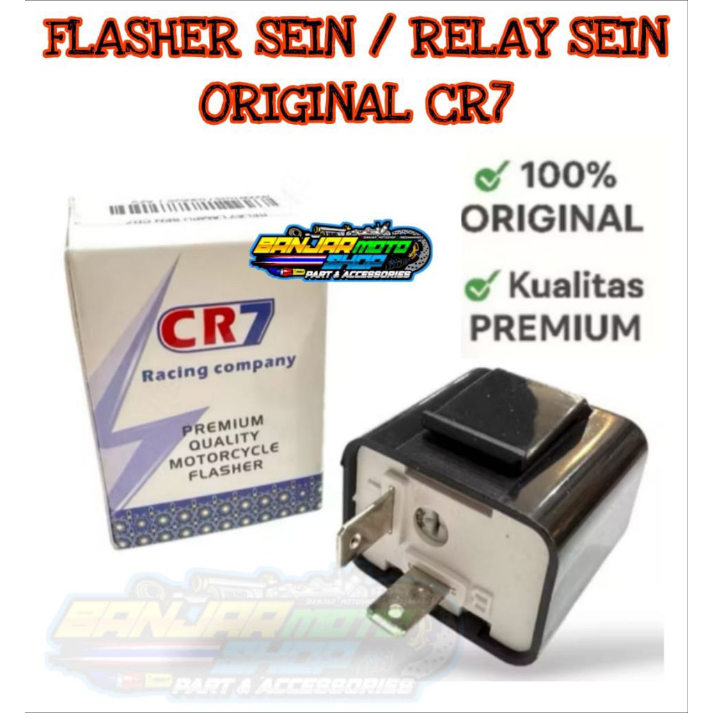 FLASHER SEIN ORIGINAL CR7 / RELAY FLASHER LAMPU ORIGINAL CR7 MOTOR DAN MOBIL