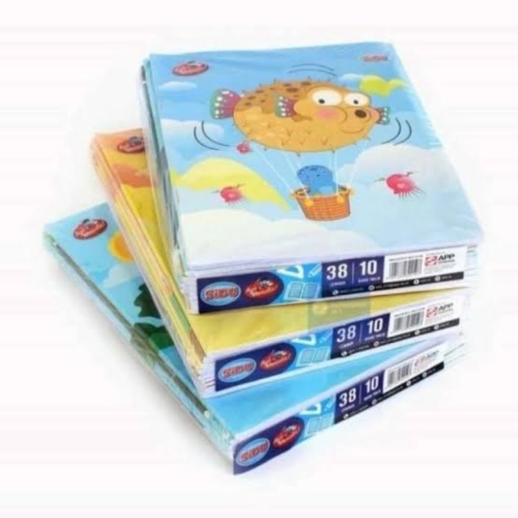 

Buku Tulis Sinar Dunia 38 Lembar (SIDU) Ukuran Qwarto Cover Rndom