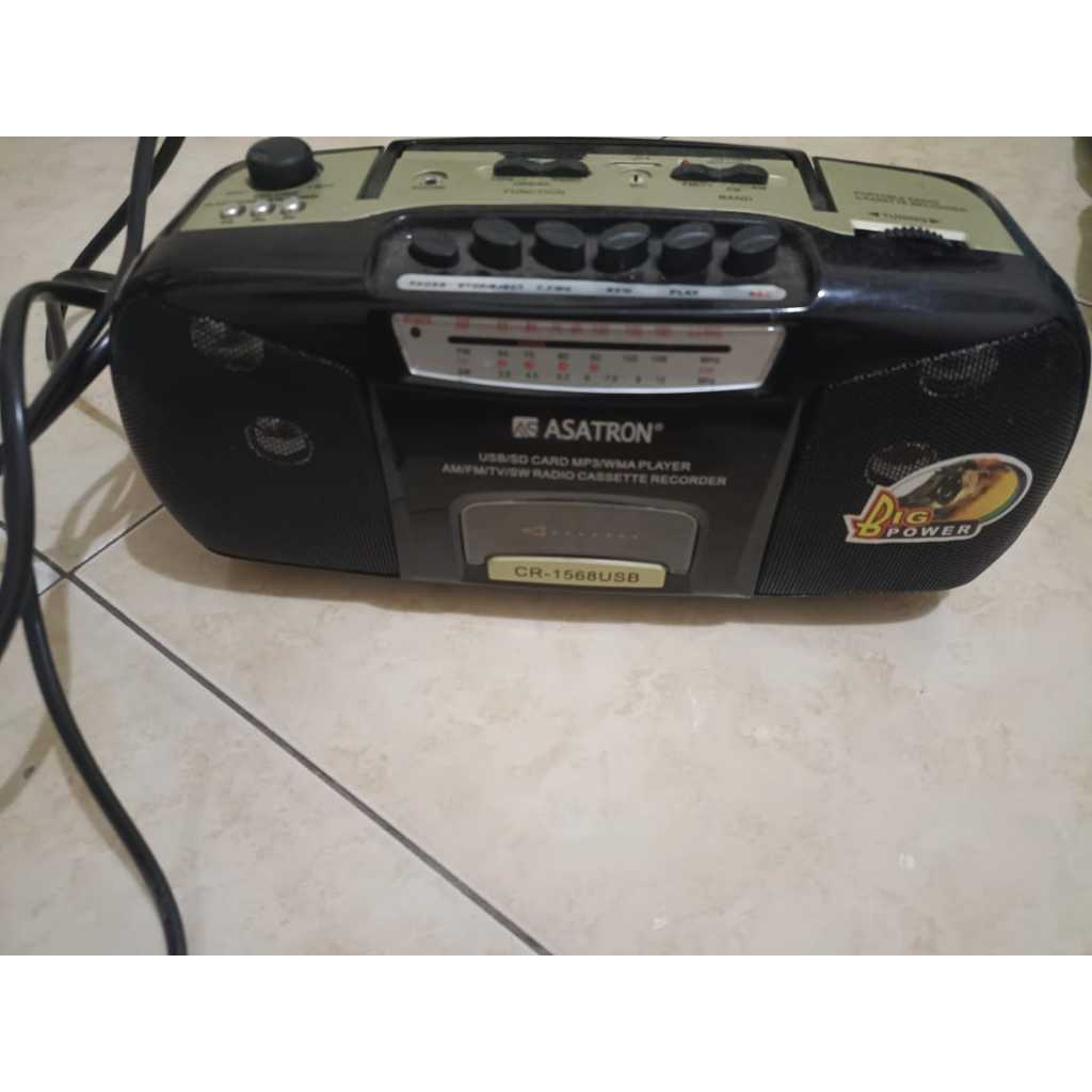 Tape Kaset Pita Radio with Mini Compo Asatron Original