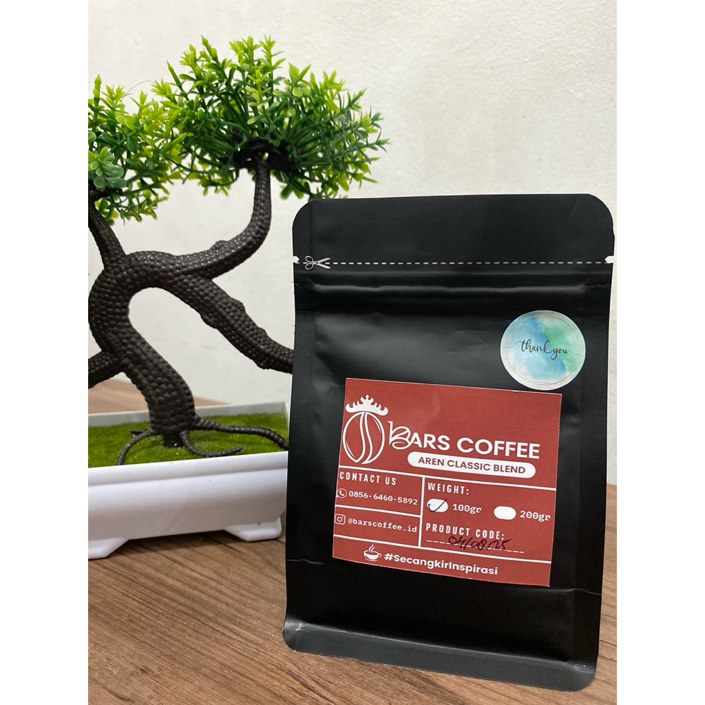 

BARSCOFFEE | VARIAN BARU!!! AREN CLASSIC BLEND 100G KOPI ROBUSTA LAMPUNG