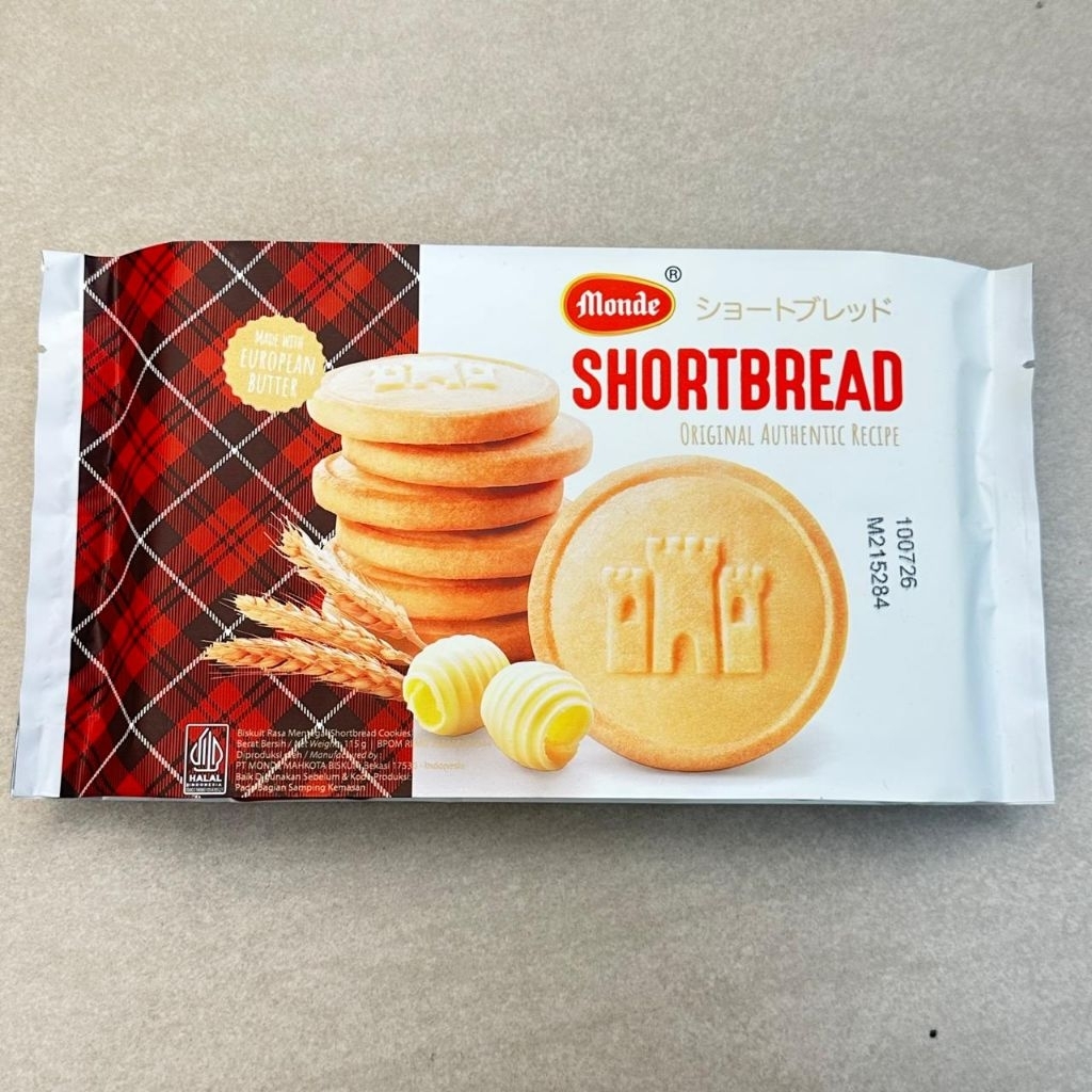 

Monde Short Bread Biskuit Rasa Mentega 115 gram