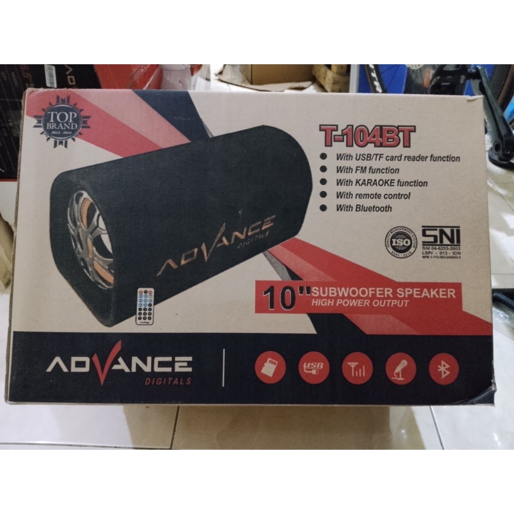 SPEAKER PORTABLE 10INCH ADVANCE T-104BT