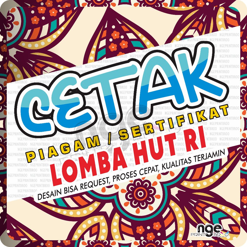 

Cetak Sertifikat A4 / Cetak Piagam A4 / Print Sertifikat Piagam