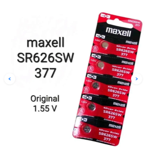 Baterai Jam Tangan Maxell SR626SW 626 377 Original