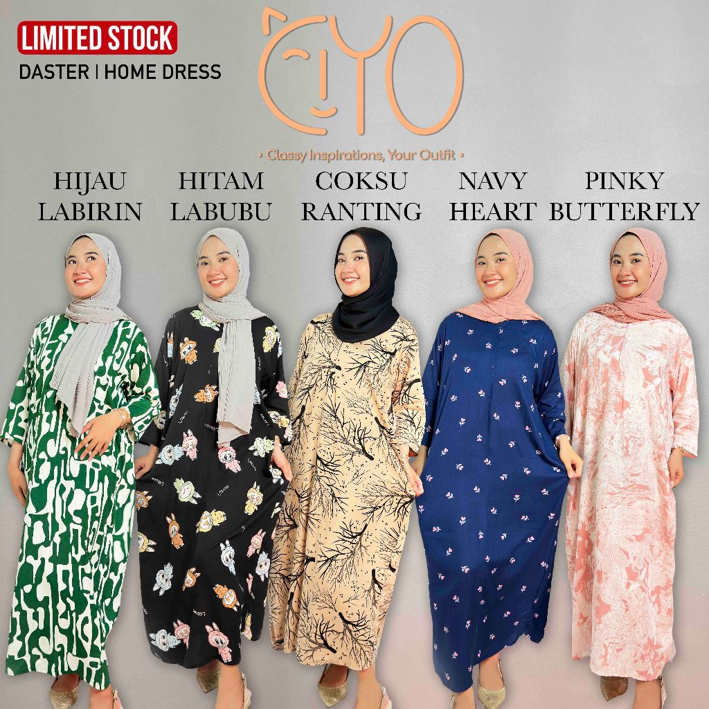 Paket Usaha CIYO Daster Home Dress - Promo 150 Pcs (30 Pcs x 5 Motif) | Ready Stock