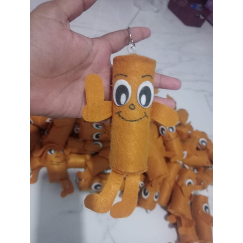 gantungan boneka tung tung dan boba mini 10cm