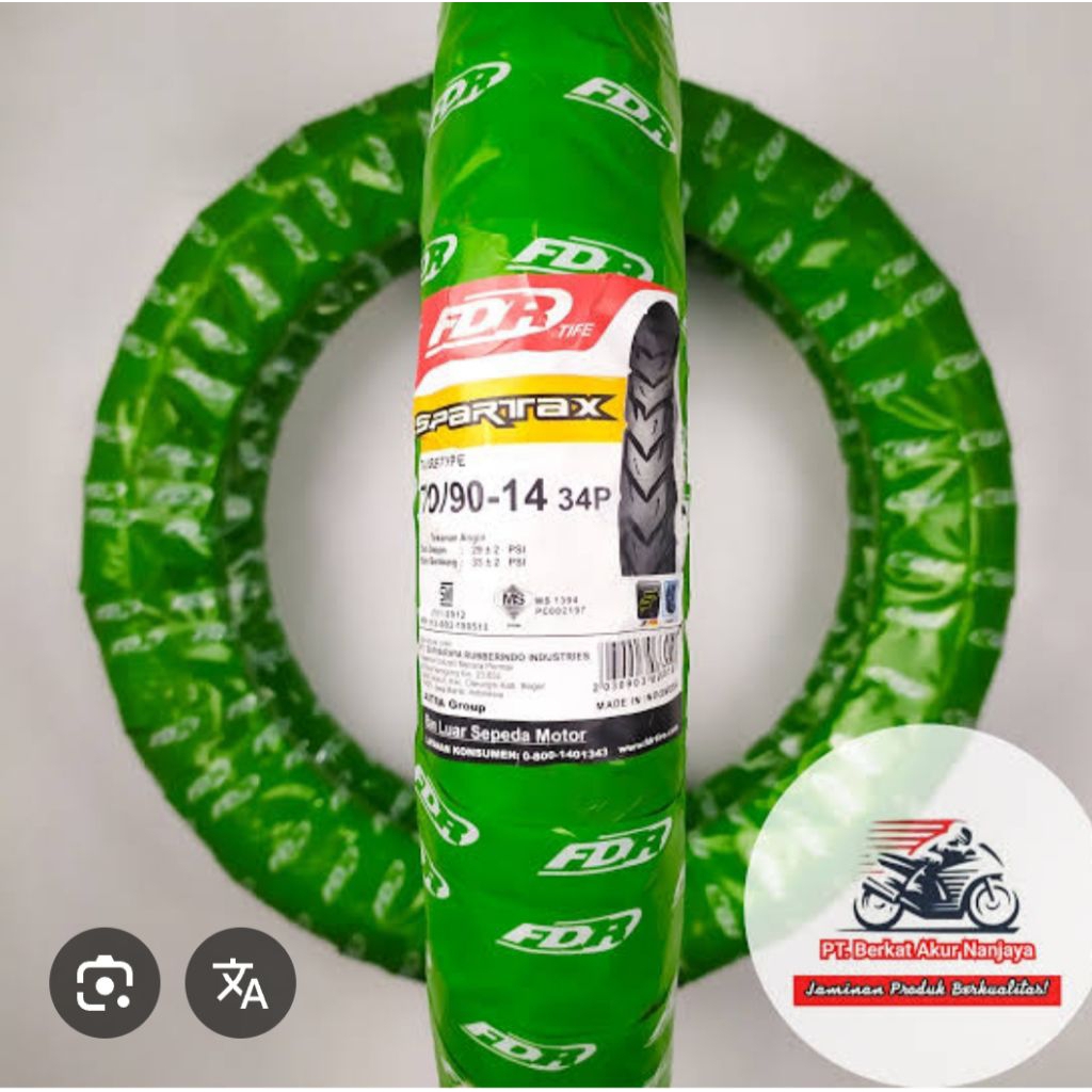 Ban Luar Motor FDR Spartax 70/90-14 TT / Ban Motor FDR Spartax