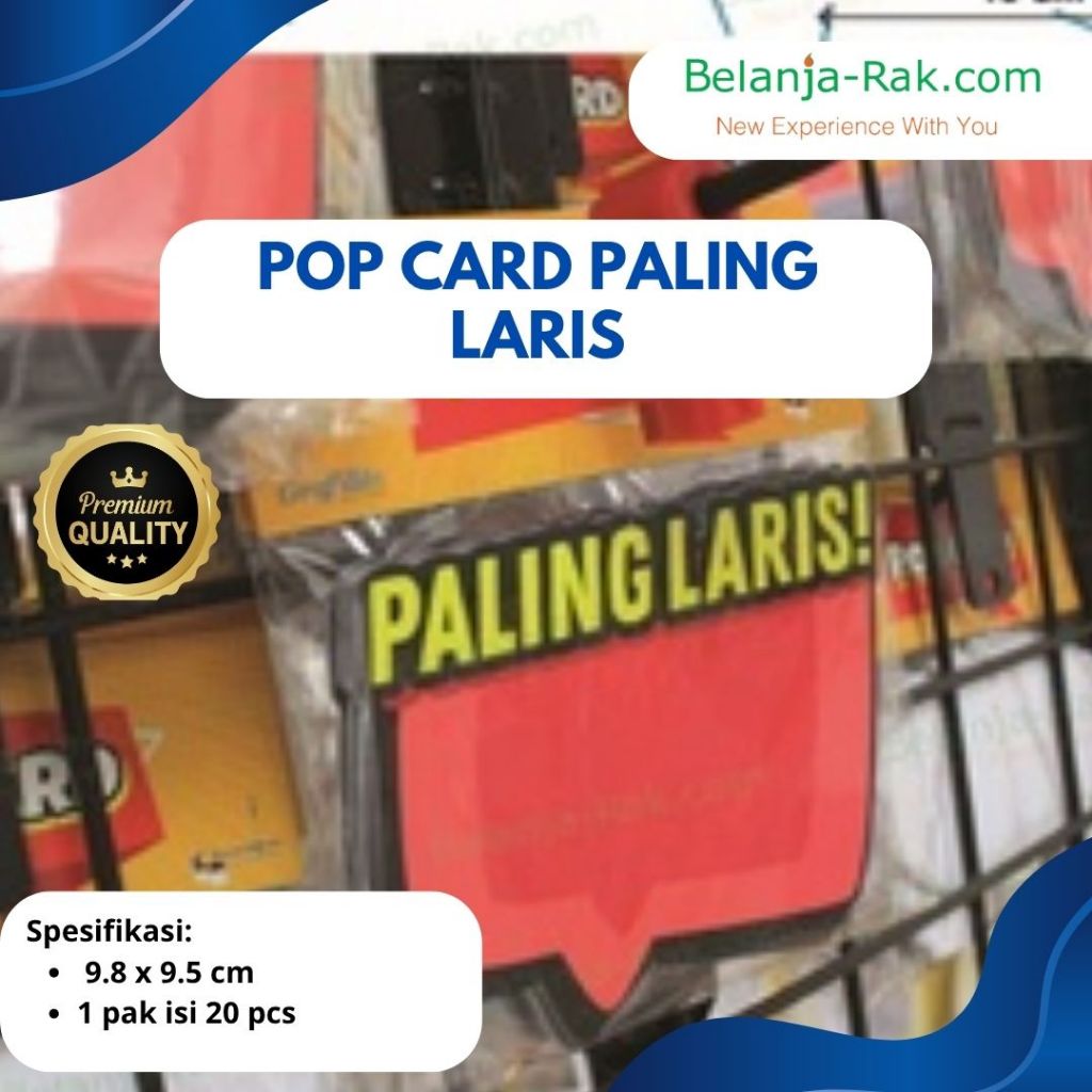 

Pop Card PALING LARIS kertas promo