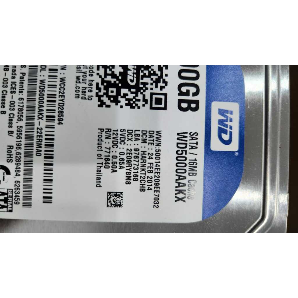 Hardisk HDD WD Blue 500gb, Internal PC