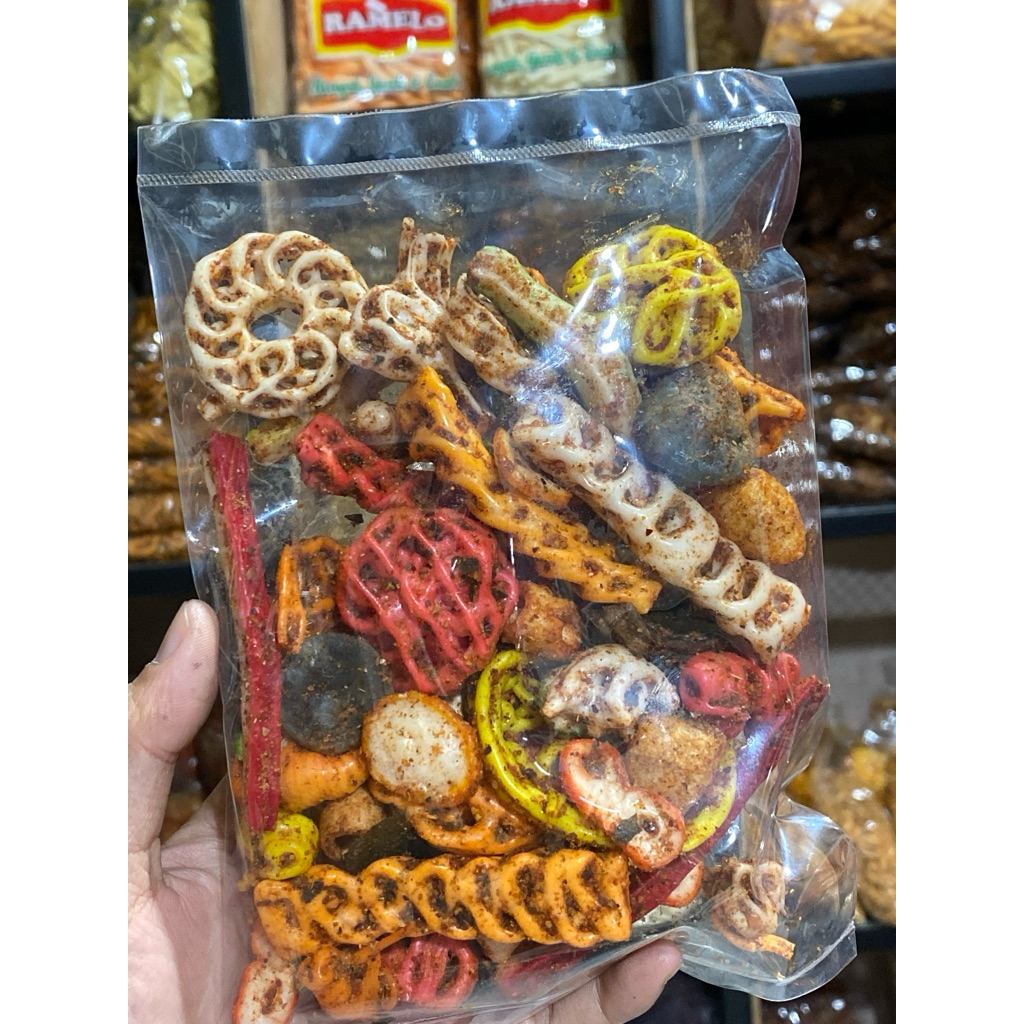 

keripik seblak campur extra pedas serba 7000