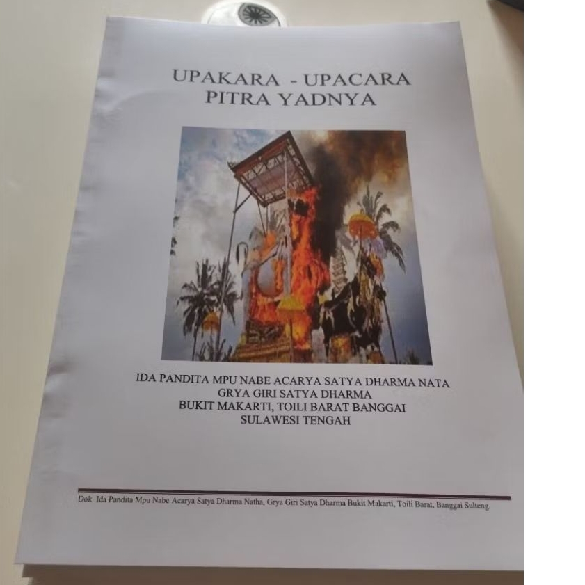 Upakara - Upacara Pitra Yadnya