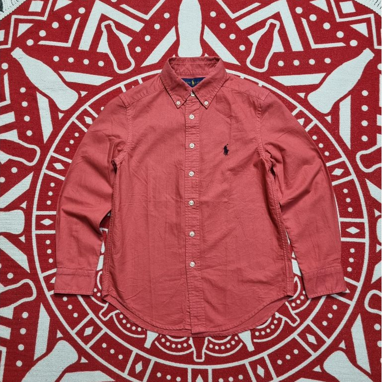 Kemeja oxford polo ralph lauren size anak lengan panjang