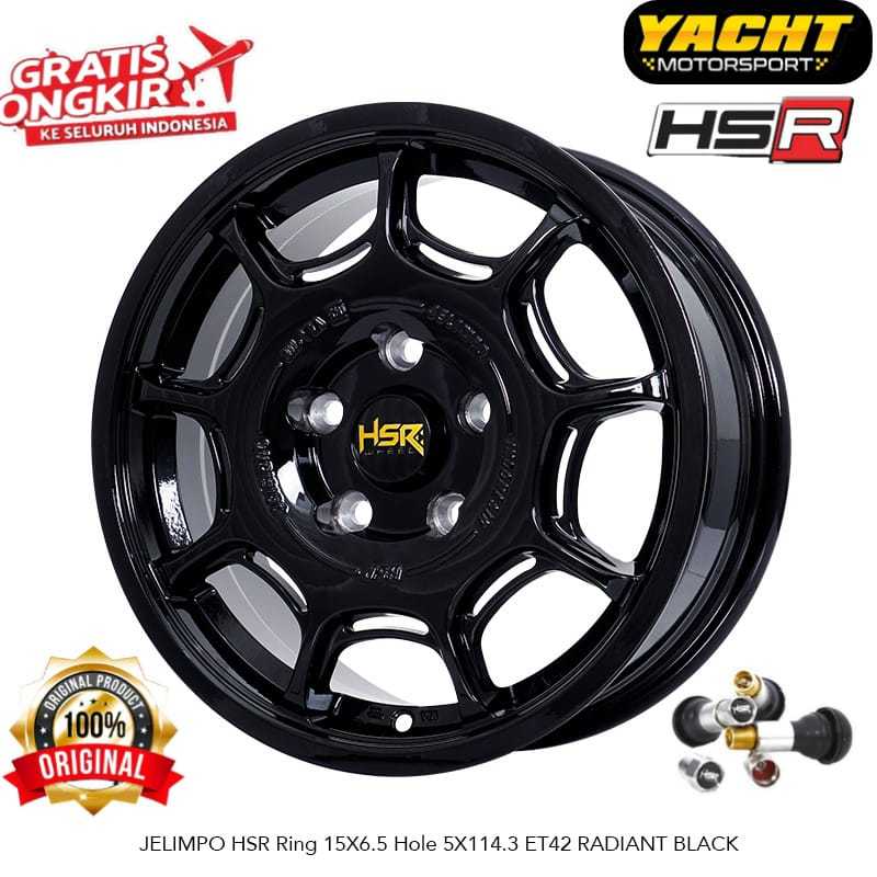 Velg HSR JELIMPO Ring 15 Model Rally Mobil Innova Luxio Stragazer Ertiga Dll