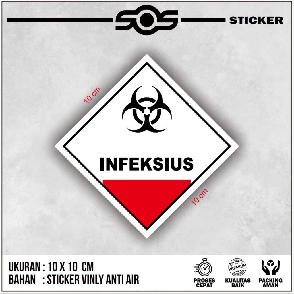 

STICKER SIGN / STICKER TANDA + STICKER LABEL PERINGATAN B3 INFEKSIUS + STICKER LABEL + STICKER PERINGATAN