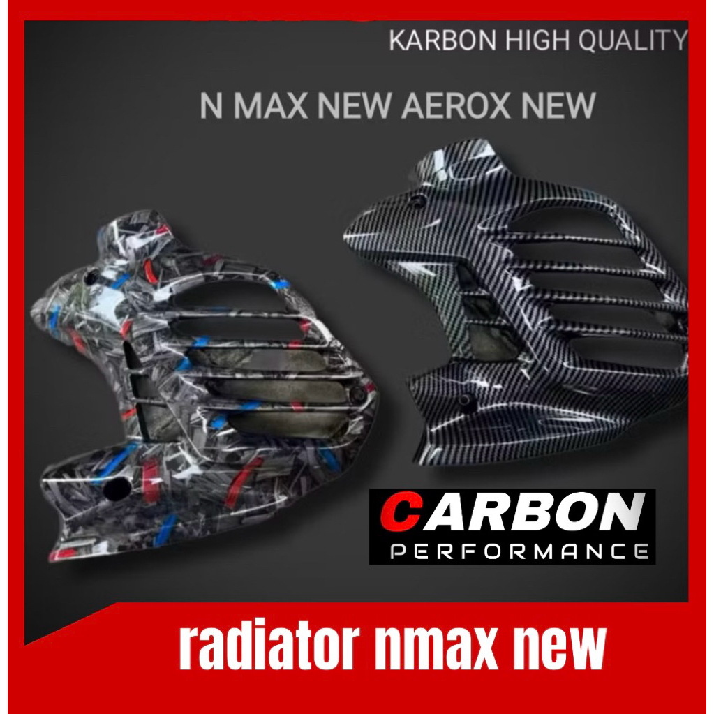 COVER RADIATOR NMAX NEW CARBON / FORGED ▪️carbon nmax new 2020-2024 variasi nmax new