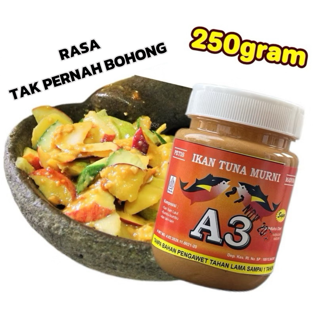 

A3 petis madura Asli kualitas super 250 gram / Petis madura untuk rujak kualitas premium