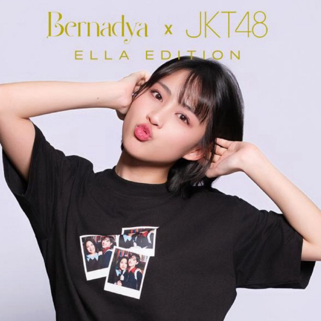 Kaos Bernadya x JKT48 Ella Tshirt Black