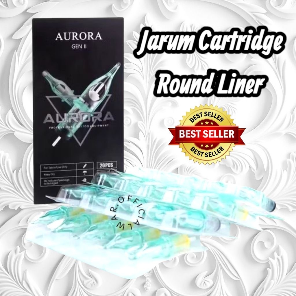 Jarum Tato Aurora Gen II Cartridge Tattoo Needle isi 5Pcs - Jarum Tatto Cartridge 1RL 3RL 5RL 7RL 9R
