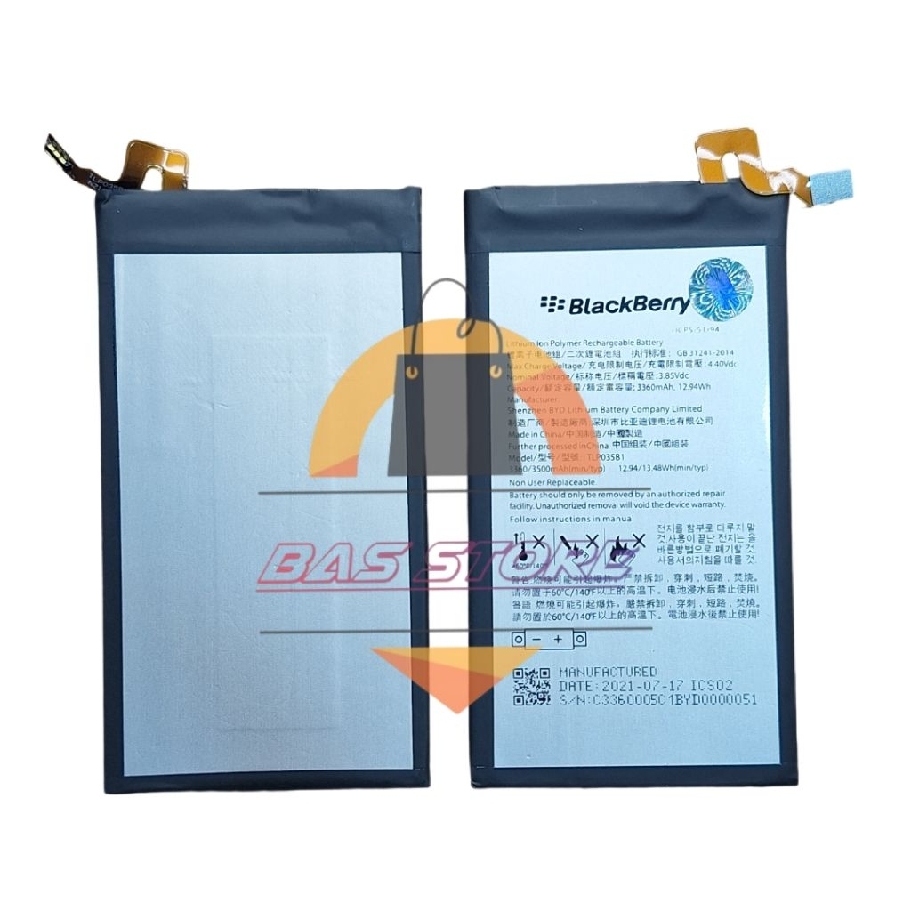 BATRE BATERAI BLACKBERRY KEY2 / BB KEY 2 BBF100 BATTERY