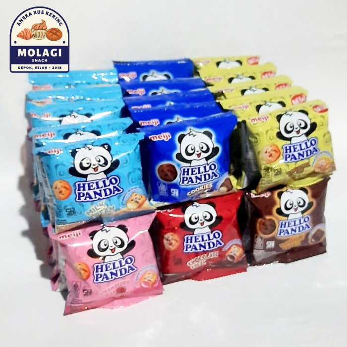 

HELLO PANDA MEIJI RENCENG 10pcs x 8gr (Chocolate, Strawberry, Double Choco, Milk Cream, Caramel, Cookies n Cream) Molagi Snack