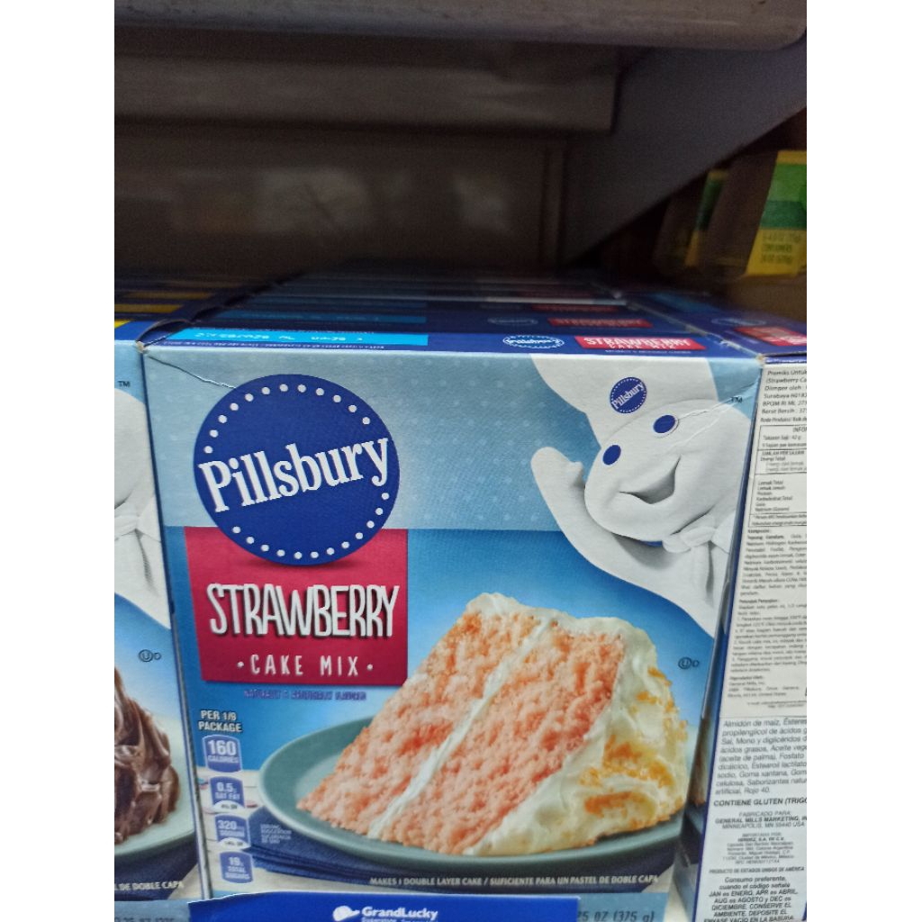 

pillsbury strawberry cake mix 375gr