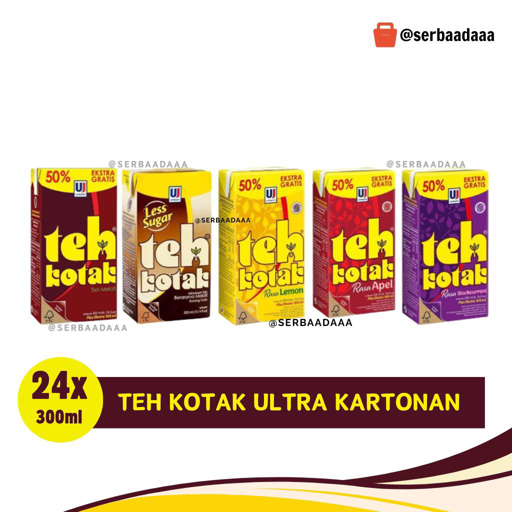 

TEH KOTAK ULTRA 300ml KARTONAN ISI 24