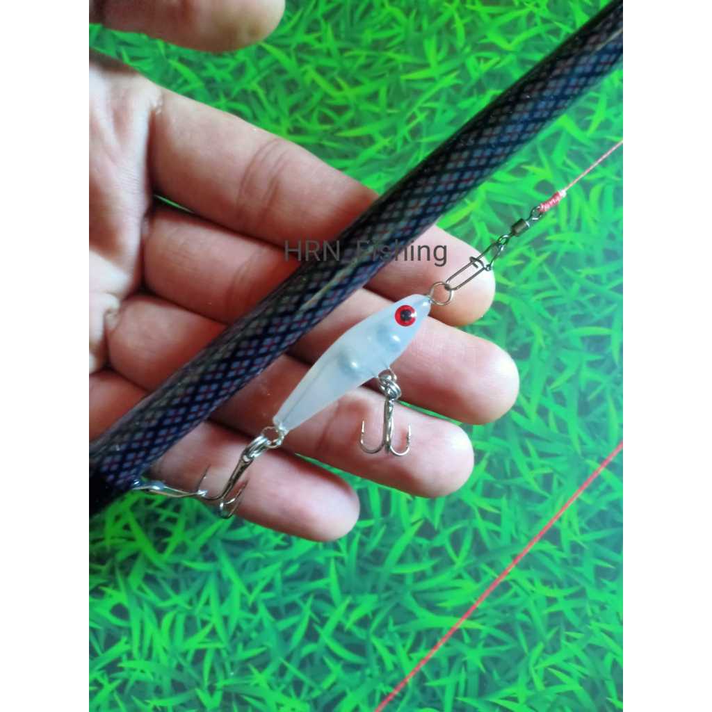 umpan pancing lure bening 3,5cm 4g / swimmer casting / swim bait / umpan mini / minow hampala / upil