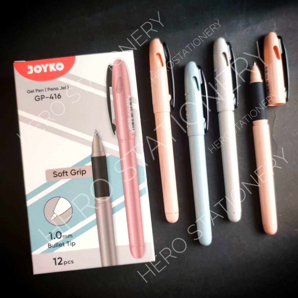 

Pen gel joyko soft grip pastel 1 mm GP-416 . 12 unit