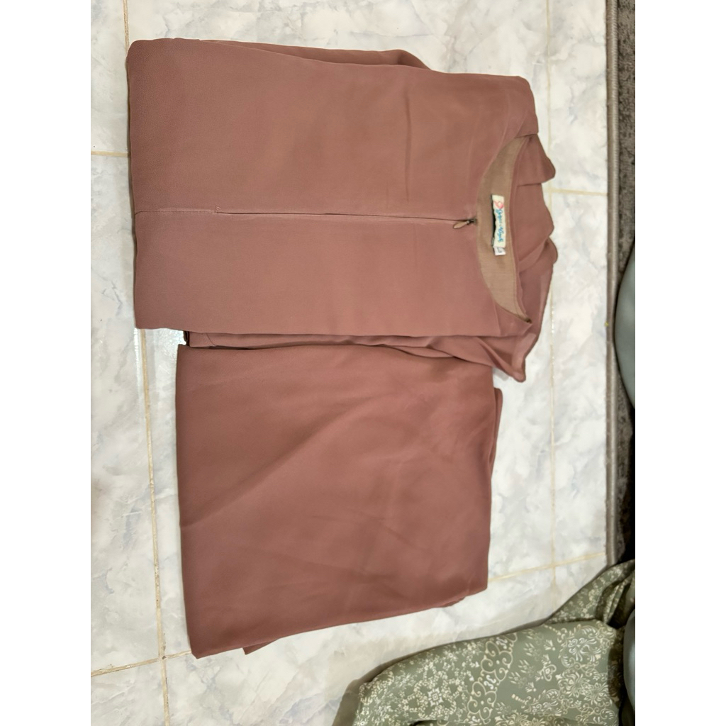 gamis dress gerai aliyah warna milo atau coksu