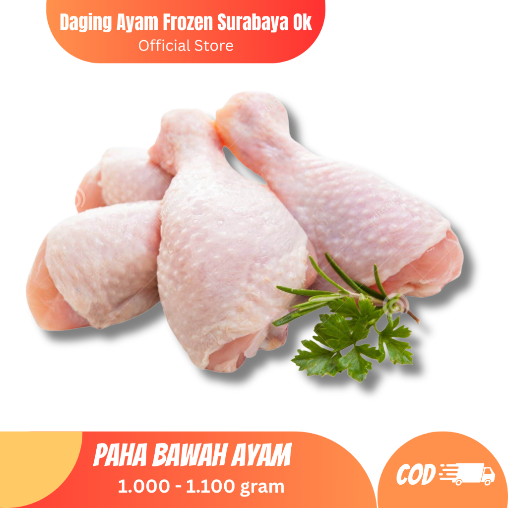 

(COD) Paha Bawah Ayam Pentung Drumstick Frozen 1Kg - Ayam Beku Segar Surabaya Halal