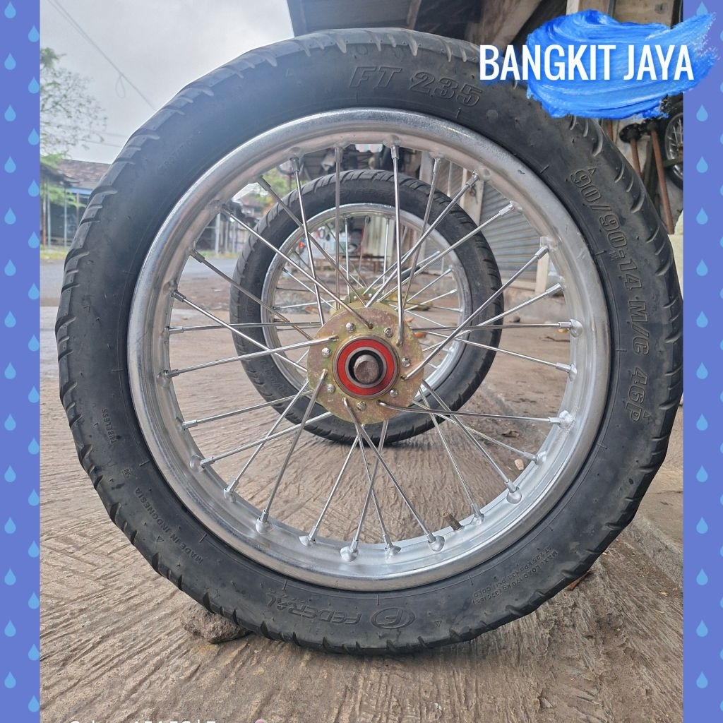 Roda Gerobak Ring 14/17 Ruji Motor