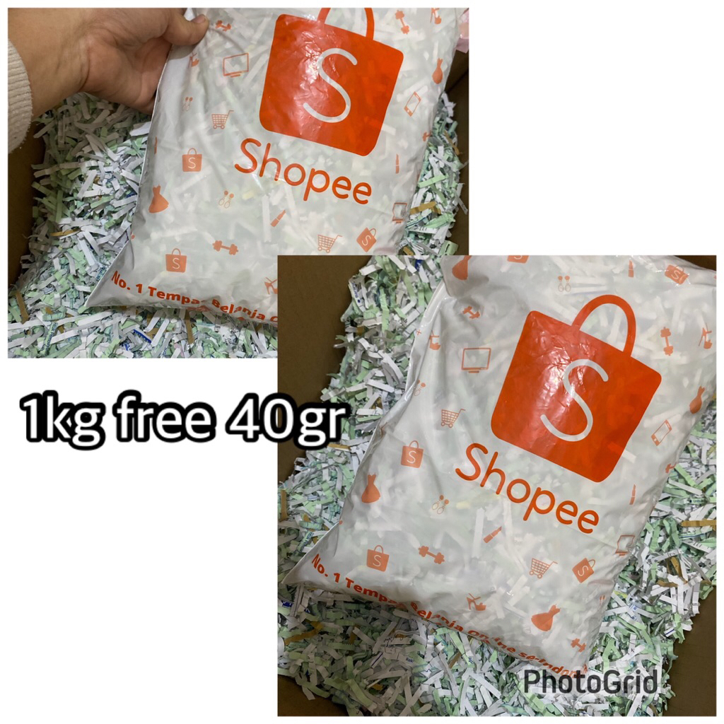 

KERTAS POTONG 1kg/ KERTAS CACAH / KERTAS SERUT / SHREDDED PAPER / ISI BOX