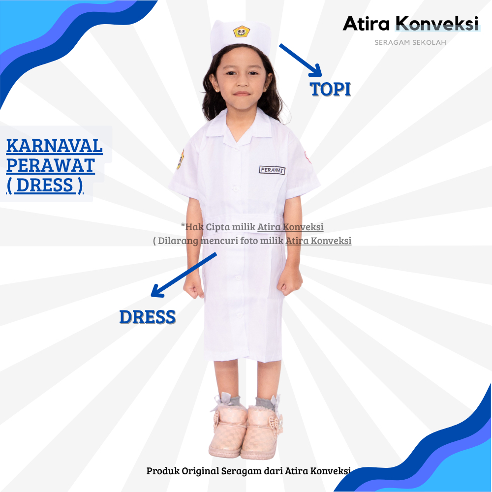 BAJU PROFESI PERAWAT - BAJU KARNAVAL ANAK TK