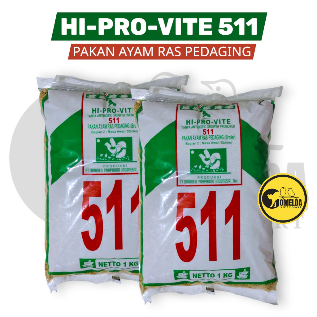 HI-PRO-VITE 511 pakan ayam ras pedaging (broiler)