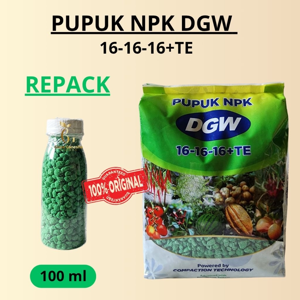 PUPUK NPK DGW COMPACTION || PUPUK NPK DGW 16-16-16+TE || PUPUK NPK DGW HIJAU || 100 ML
