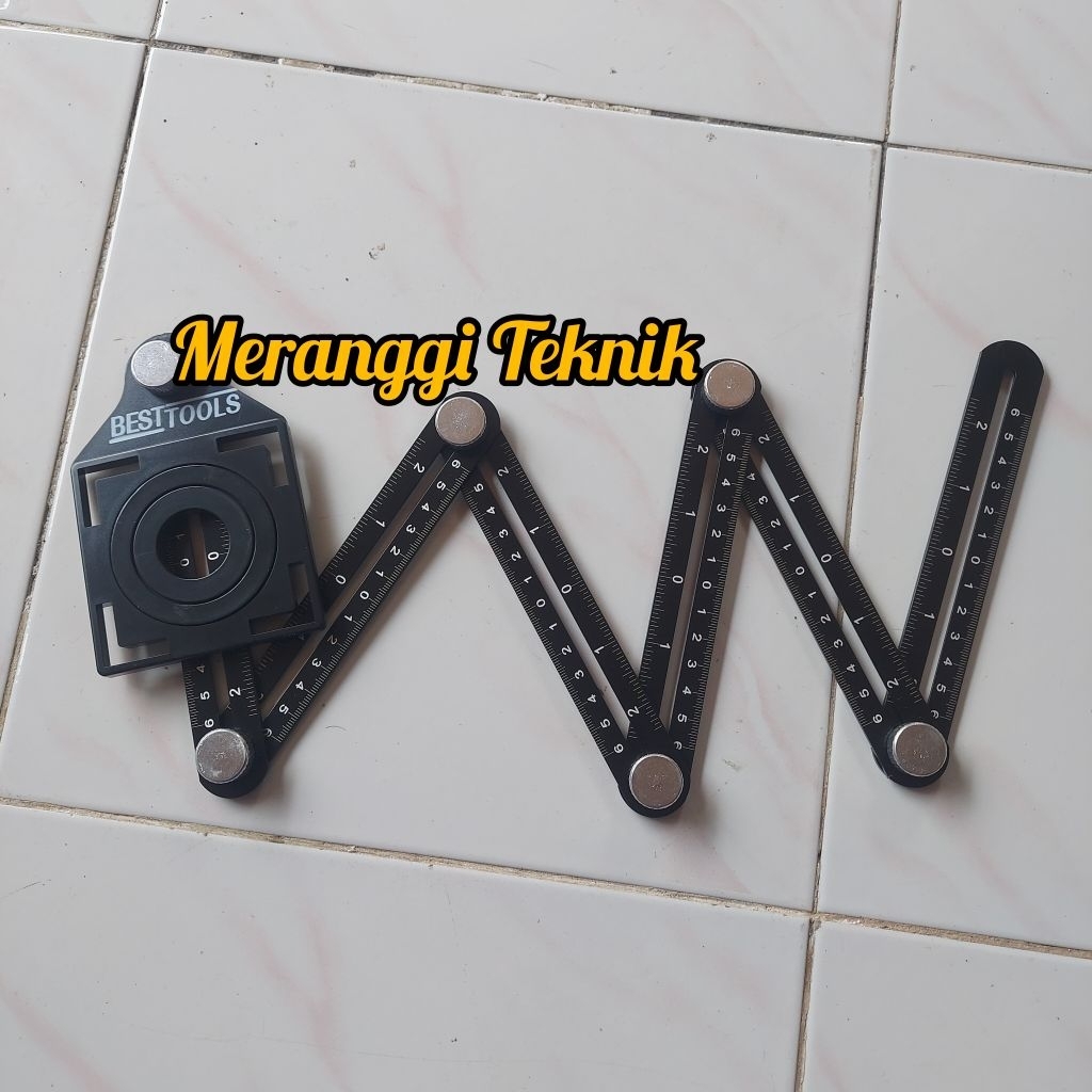 

id4796 Penggaris keramik 6 sudut lipat