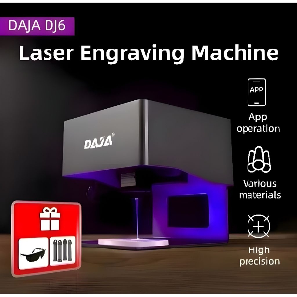 Mesin Ukir Kayu DAJA Laser DJ6 Mini Laser Engraving Machine