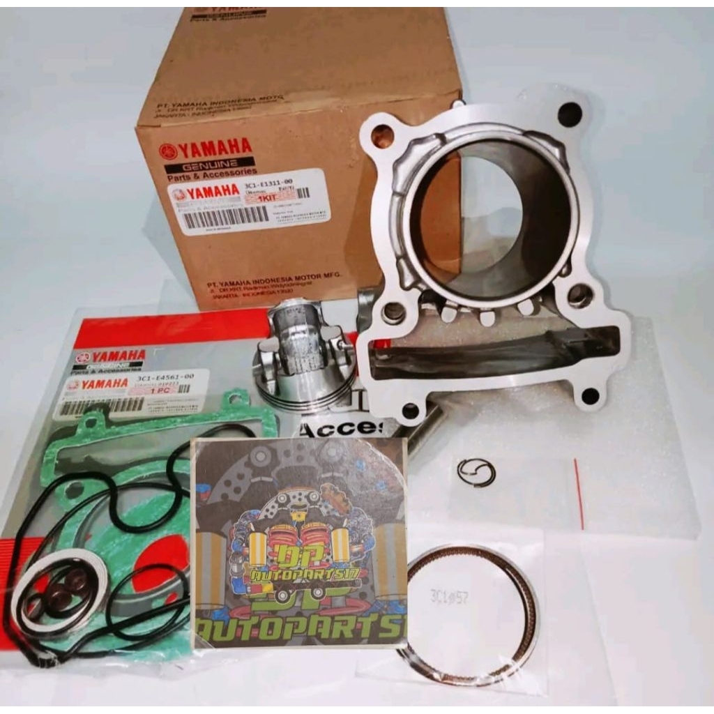 CYLINDER BLOK SEHER KOMPLIT YAMAHA VIXION OLD/LAMA/VIXION NEW/KODE 3C1 ORI-YGP