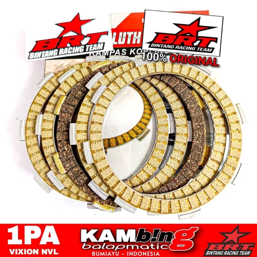 Paket Kampas Kopling BRT Vixion New NVL 1PA PerKopling Vixion