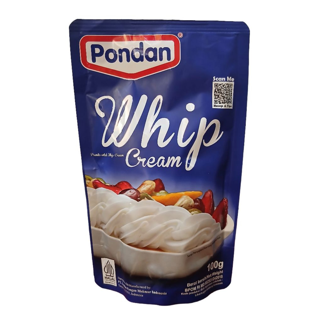 

Whip Cream Pondan 100 gram