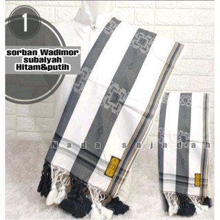 SORBAN WADIMOR PANJANG BAHAN KATUN PREMIUM / SORBAN HAJI / SORBAN PRIA ELEGAN