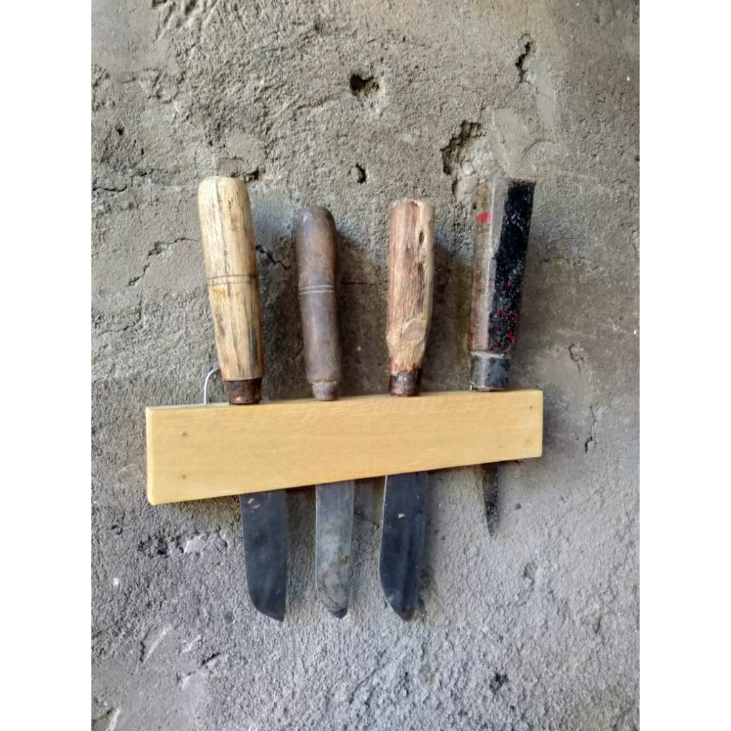 Rak pisau estetik Rak pisau elegan Rak pisau dinding Tempat pisau